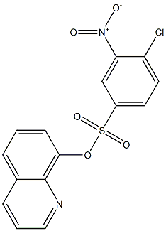 quinolin-8-yl 4-chloro-3-nitrobenzenesulfonate Struktur