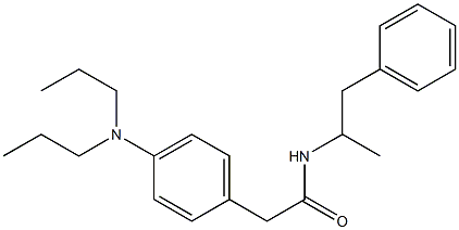 2-[4-(dipropylamino)phenyl]-N-(1-methyl-2-phenylethyl)acetamide