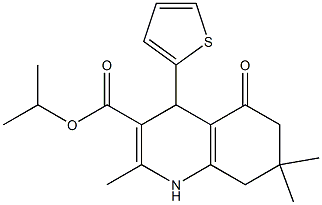 isopropyl 2,7,7-trimethyl-5-oxo-4-(2-thienyl)-1,4,5,6,7,8-hexahydro-3-quinolinecarboxylate