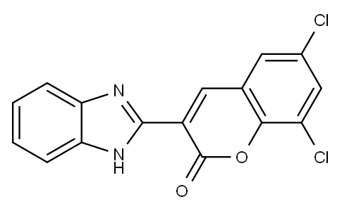 3-(1H-benzimidazol-2-yl)-6,8-dichloro-2H-chromen-2-one