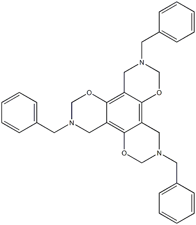 3,7,11-tribenzyl-3,4,7,8,11,12-hexahydro-2H,6H,10H-di[1,3]oxazino[6,5-f:6,5-h][1,3]benzoxazine