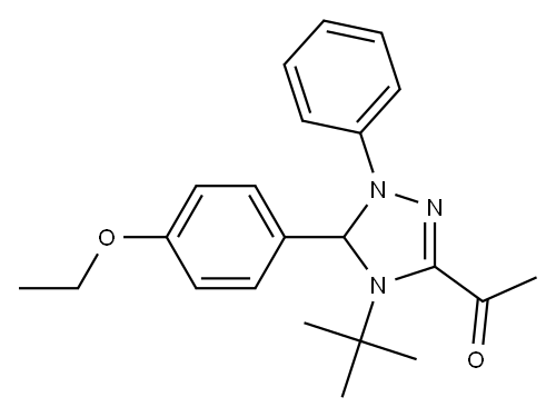 1-[4-tert-butyl-5-(4-ethoxyphenyl)-1-phenyl-4,5-dihydro-1H-1,2,4-triazol-3-yl]ethanone