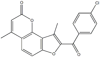 8-(4-chlorobenzoyl)-4,9-dimethyl-2H-furo[2,3-h]chromen-2-one