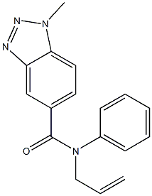 N-allyl-1-methyl-N-phenyl-1H-1,2,3-benzotriazole-5-carboxamide