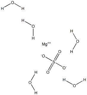 五水硫酸镁, , 结构式