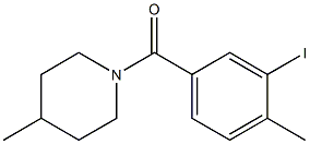 (3-iodo-4-methylphenyl)(4-methyl-1-piperidinyl)methanone Structure