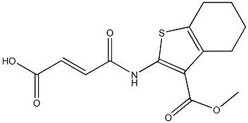 (E)-4-{[3-(methoxycarbonyl)-4,5,6,7-tetrahydro-1-benzothiophen-2-yl]amino}-4-oxo-2-butenoic acid