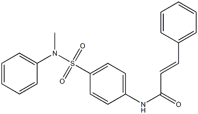 (E)-N-{4-[(methylanilino)sulfonyl]phenyl}-3-phenyl-2-propenamide