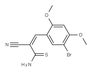 (Z)-3-(5-bromo-2,4-dimethoxyphenyl)-2-cyano-2-propenethioamide