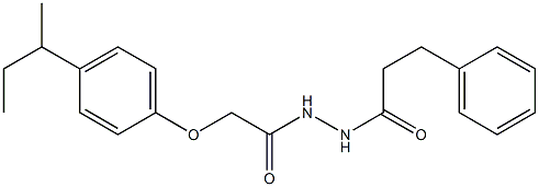 2-[4-(sec-butyl)phenoxy]-N'-(3-phenylpropanoyl)acetohydrazide
