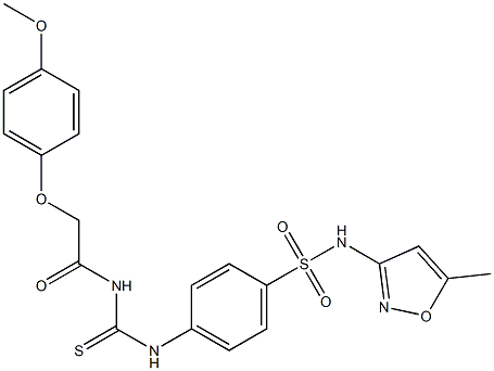 4-[({[2-(4-methoxyphenoxy)acetyl]amino}carbothioyl)amino]-N-(5-methyl-3-isoxazolyl)benzenesulfonamide