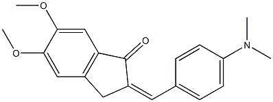 2-{(Z)-[4-(dimethylamino)phenyl]methylidene}-5,6-dimethoxy-1H-inden-1(3H)-one|
