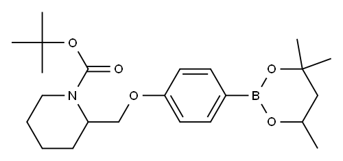 tert-Butyl 2{[4-(4,4,6-trimethyl-1,3,2-dioxaborinan-2-yl)phenoxy]methyl}piperidine-1-carboxylate