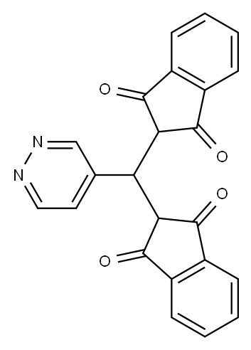 2,2'-(4-Pyridazinylmethylene)bis(1,3-indanedione)