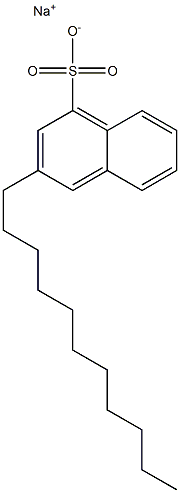 3-ウンデシル-1-ナフタレンスルホン酸ナトリウム 化学構造式