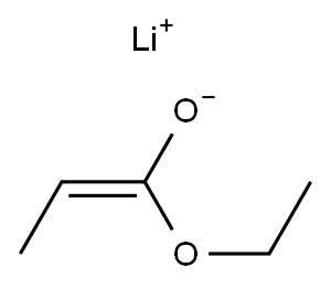 リチウム(Z)-1-エトキシ-1-プロペン-1-オラート 化学構造式