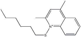 1-Hexylthio-2,4-dimethylquinolinium