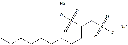1,2-ウンデカンジスルホン酸ジナトリウム 化学構造式
