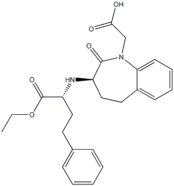 (2R)-4-Phenyl-2-[[[(3R)-2,3,4,5-tetrahydro-2-oxo-1-(hydroxycarbonylmethyl)-1H-1-benzazepin]-3-yl]amino]butyric acid ethyl ester