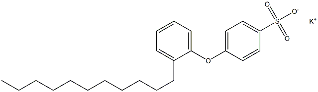 4-(2-ウンデシルフェノキシ)ベンゼンスルホン酸カリウム 化学構造式