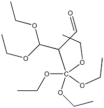 メタントリカルボアルデヒドトリス(ジエチルアセタール) 化学構造式