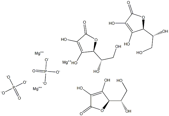 Ascorbic acid magnesium phosphate Struktur