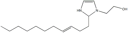 2-(3-ウンデセニル)-4-イミダゾリン-1-エタノール 化学構造式