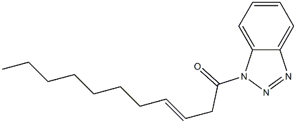 1-(3-ウンデセノイル)-1H-ベンゾトリアゾール 化学構造式