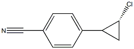 1-[(2R)-2-クロロシクロプロピル]-4-シアノベンゼン 化学構造式