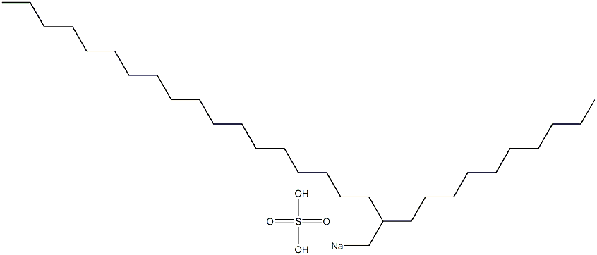 Sulfuric acid 2-decylicosyl=sodium salt