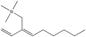(3Z)-3-[(トリメチルシリル)メチル]-1,3-ノナジエン 化学構造式