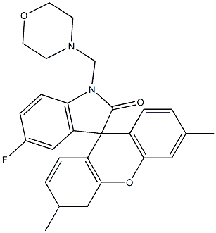 5-Fluoro-3',6'-dimethyl-1-(morpholinomethyl)spiro[3H-indole-3,9'-[9H]xanthen]-2(1H)-one