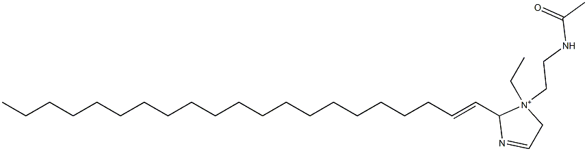 1-[2-(アセチルアミノ)エチル]-1-エチル-2-(1-ヘニコセニル)-3-イミダゾリン-1-イウム 化学構造式