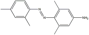 4-(2,4-キシリルアゾ)-3,5-ジメチルベンゼンアミン 化学構造式