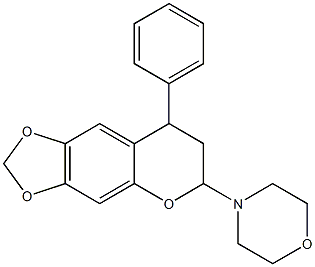 6-Morpholino-7,8-dihydro-8-phenyl-6H-1,3-dioxolo[4,5-g][1]benzopyran