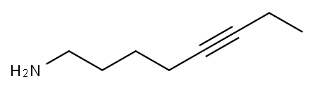 3-オクチン-8-アミン 化学構造式