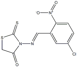 2-Thioxo-3-[[(2-nitro-5-chlorophenyl)methylene]amino]thiazolidin-4-one