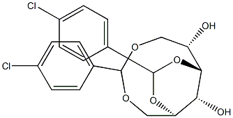 1-O,6-O:3-O,5-O-Bis(4-chlorobenzylidene)-D-glucitol Structure