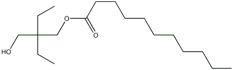 2,2-ジエチル-1,3-プロパンジオール1-ウンデカノアート 化学構造式