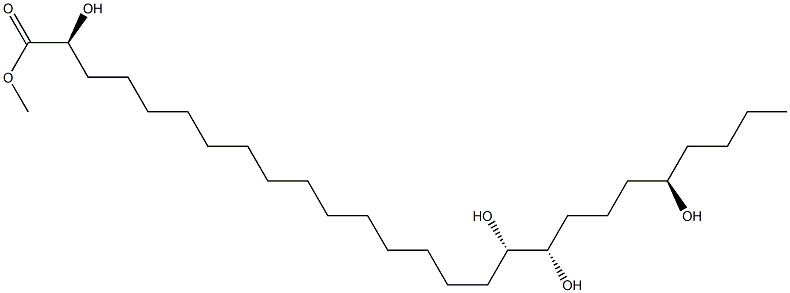 (2S,17S,18S,22R)-2,17,18,22-Tetrahydroxyhexacosanoic acid methyl ester Structure