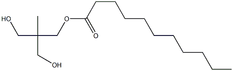 Undecanoic acid 3-hydroxy-2-(hydroxymethyl)-2-methylpropyl ester Structure
