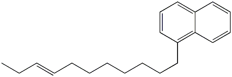 1-(8-ウンデセニル)ナフタレン 化学構造式