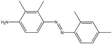 4-(2,4-キシリルアゾ)-2,3-ジメチルベンゼンアミン 化学構造式