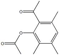 酢酸2-アセチル-3,5,6-トリメチルフェニル 化学構造式