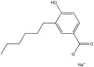 3-Hexyl-4-hydroxybenzoic acid sodium salt