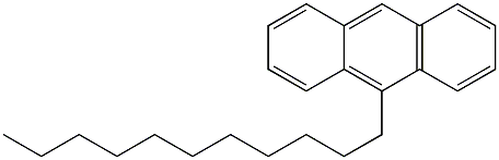 1-(9-アントリル)ウンデカン 化学構造式