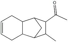 2-アセチル-3-メチル-1,2,3,4,4a,5,8,8a-オクタヒドロ-1,4-メタノナフタレン 化学構造式