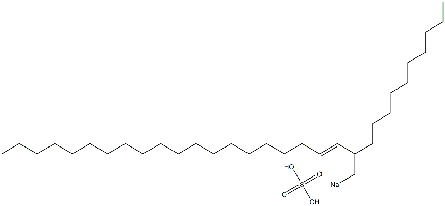 Sulfuric acid 2-decyl-3-docosenyl=sodium ester salt