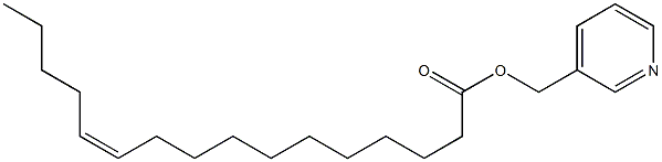 (Z)-11-ヘキサデセン酸3-ピリジニルメチル 化学構造式