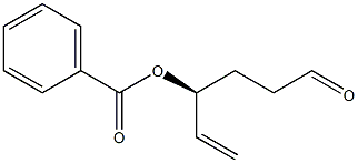 (S)-4-ベンゾイルオキシ-5-ヘキセナール 化学構造式